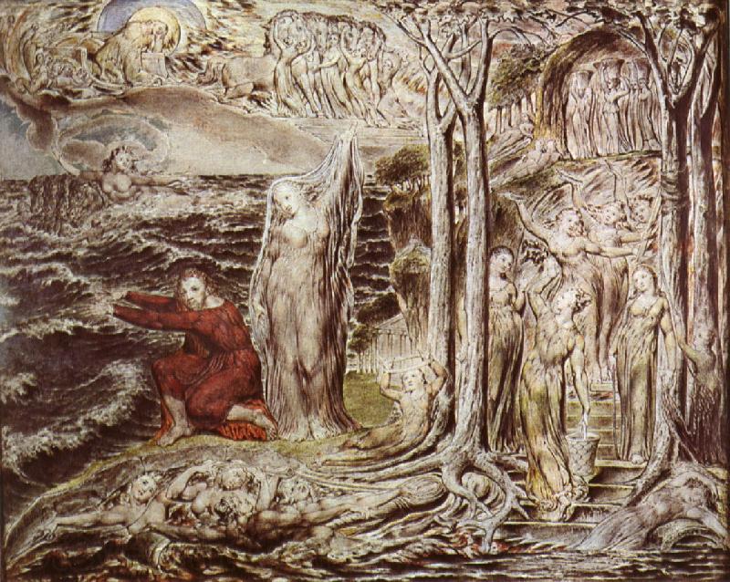 William Blake The Circle of the Life of Man France oil painting art